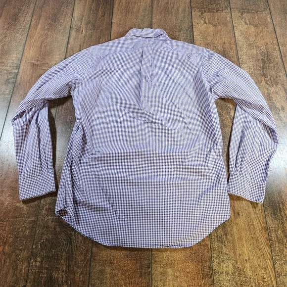 Ralph Lauren Shirt Mens S Purple Gingham Check Plaid Long Sleeve Button Down - Picture 8 of 8